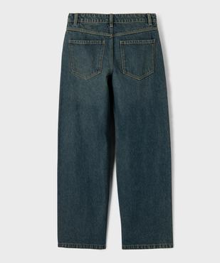 Jean baggy en denim de coton délavé fille vue1 - GEMO (JUNIOR) - GEMO