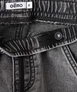 Pantalon jogger en toile denim garçon vue4 - GEMO (ENFANT) - GEMO