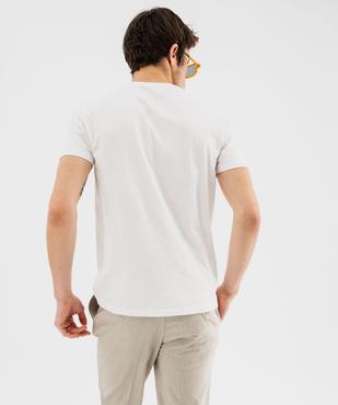 Tee-shirt manches courtes avec motif estival homme vue2 - GEMO 4G HOMME - GEMO