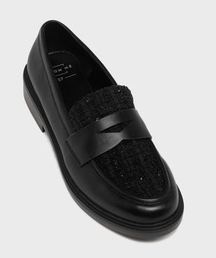 Mocassins avec dessus textile pailleté femme vue6 - FOLLOW ME - GEMO