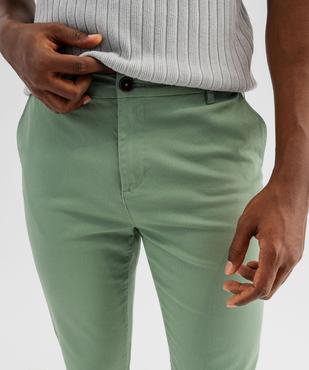 Pantalon chino coupe Slim en coton homme vue4 - GEMO 4G HOMME - GEMO