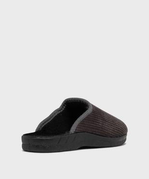 Chaussons mules confort en velours côtelé homme vue4 - G'FLEX - GEMO