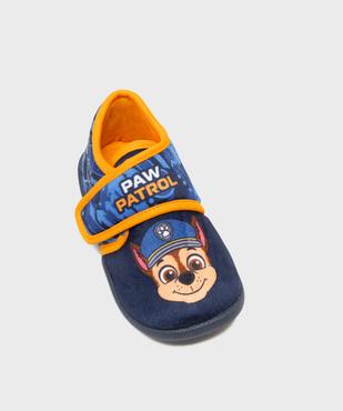 Chaussons montants à scratch en velours imprimés Chase garçon - La Pat'Patrouille vue5 - PAT PATROUILLE - GEMO