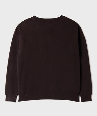 Pull en maille douillette et extensible fille vue3 - GEMO (JUNIOR) - GEMO