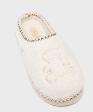 Chaussons mules en sherpa fille - LuluCastagnette vue5 - LULUCASTAGNETTE - GEMO