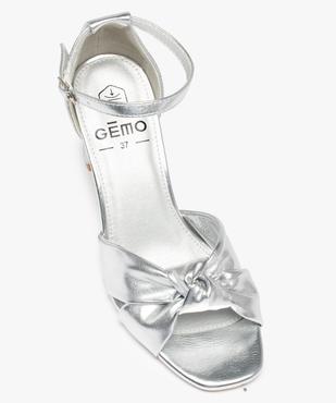 Sandales femme à talon fermé et brides métallisées vue6 - GEMO(URBAIN) - GEMO