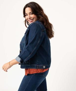 Veste en jean femme grande taille délavage plus responsable vue1 - GEMO 4G GT - GEMO