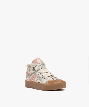 Baskets bébé fille mid-cut à motifs - Alma Planète vue2 - ALMA PLANETE - GEMO