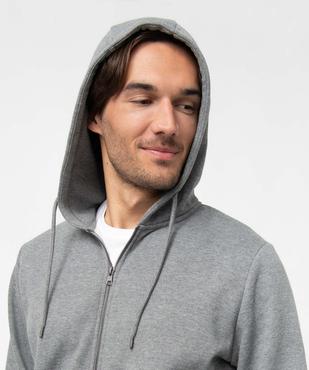 Sweat zippé à capuche homme vue5 - GEMO 4G HOMME - GEMO
