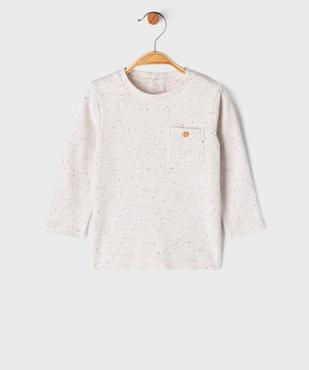 Tee-shirt manches longues en maille côtelée bébé garçon vue1 - GEMO(BEBE DEBT) - GEMO