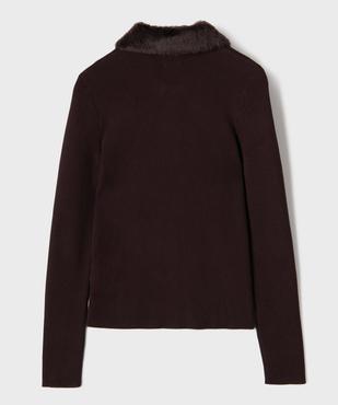 Gilet zippé en maille fille vue3 - GEMO (JUNIOR) - GEMO