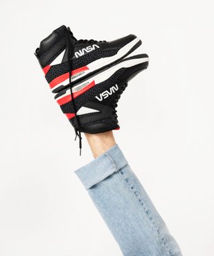 Baskets homme mid-cut à lacets avec semelle à bulle d'air - NASA vue1 - NASA - GEMO