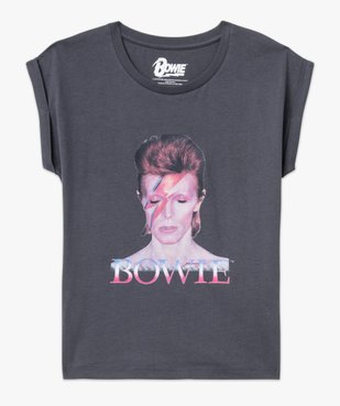 Tee-shirt manches courtes à revers imprimé femme - David Bowie vue4 - DAVID BOWIE - GEMO