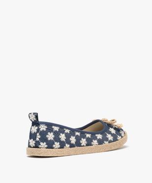 Ballerines en toile imprimée à semelle de corde femme vue5 - FOLLOW ME G4G - GEMO