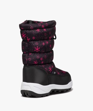 Après-ski fille fourrés et à motifs avec zip vue4 - ATHLETIC - GEMO