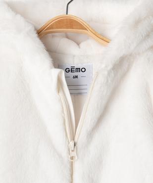Combinaison pilote en fourrure imitation à capuche bébé vue2 - GEMO(BB COUCHE) - GEMO