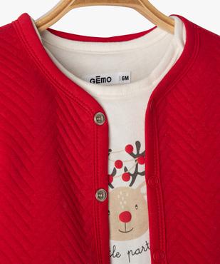 Ensemble 2 pièces combinaison et gilet bébé garçon vue2 - GEMO(BB COUCHE) - GEMO