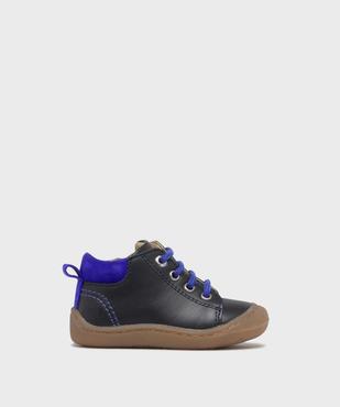 Chaussures premiers pas en cuir bébé garçon - NA! vue1 - NA! GEMO FOR GOOD - GEMO