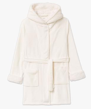 Peignoir en velours avec capuche femme vue4 - GEMO(HOMWR FEM) - GEMO