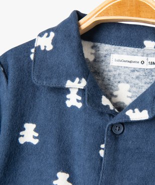 Ensemble pyjama et robe de chambre bébé garçon - LuluCastagnette vue3 - LULUCASTAGNETTE - GEMO