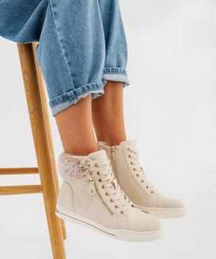 Baskets montantes avec col en fourrure imitation femme - Valentina Baldano vue7 - VALENTINA BALDANO GEMO FORGOOD - GEMO