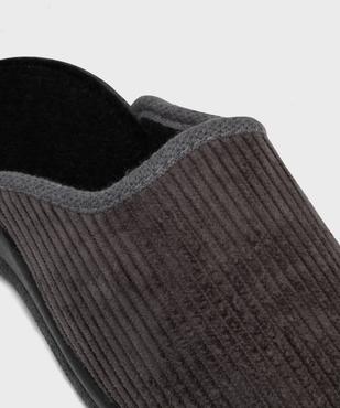 Chaussons mules confort en velours côtelé homme vue6 - G'FLEX - GEMO