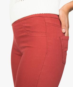 Pantalon femme jegging coloré à taille élastique vue2 - FOLLOW ME - GEMO