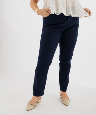 Pantalon coupe Regular taille ajustable femme grande taille vue1 - GEMO (G TAILLE) - GEMO
