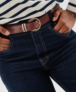 Jean cropped wide leg avec ceinture femme - LuluCastagnette vue2 - LULU CASTAGNETTE G4G D - GEMO