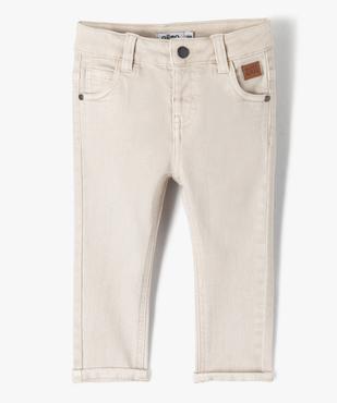 Pantalon slim en toile extensible bébé garçon vue1 - GEMO 4G BEBE - GEMO