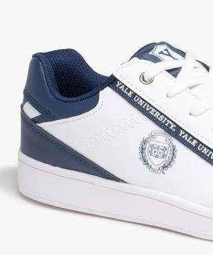 Baskets homme tennis basses bicolores à lacets - Yale vue6 - YALE - GEMO