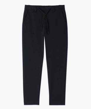 Pantalon en toile coupe Slim avec ceinture élastique homme vue4 - GEMO (HOMME) - GEMO