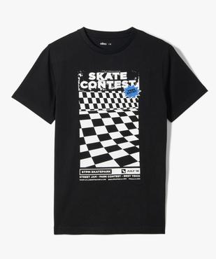Tee-shirt garçon à manches courtes motif skateboard vue1 - GEMO (JUNIOR) - GEMO