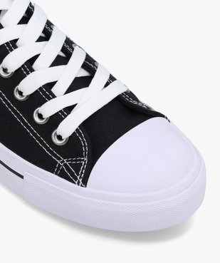 Baskets femme en toile à bout renforcé fermeture lacets vue6 - FOLLOW ME G4G - GEMO