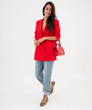 Veste de tailleur coupe large fermeture croisée femme vue5 - GEMO(FEMME PAP) - GEMO