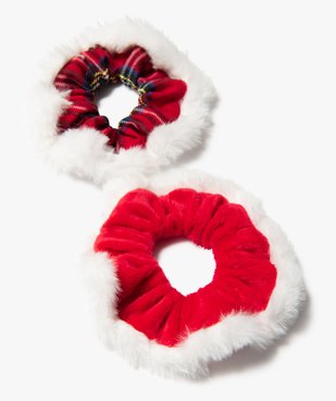 Chouchous fille spécial Noël avec maille peluche (lot de 2) vue1 - GEMO (ACCESS) - GEMO