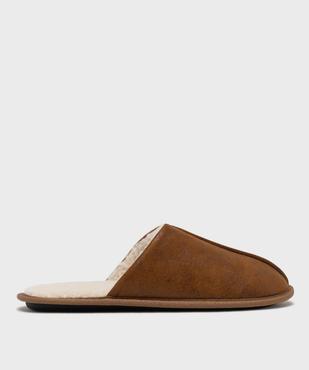 Chaussons mules doublés sherpa homme vue7 - GEMO 4G HOMME - GEMO