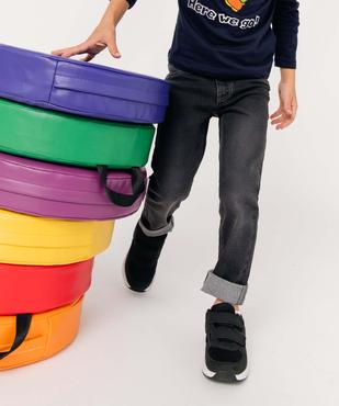 Jean garçon coupe Slim légèrement délavé vue1 - GEMO (ENFANT) - GEMO