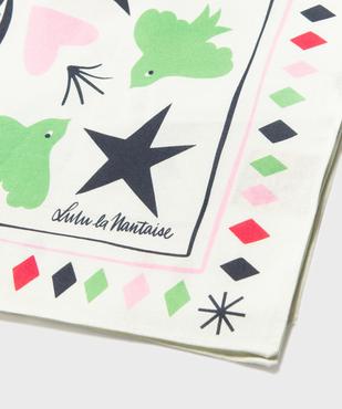 Foulard carré en coton imprimé femme - Gémo X Lulu la Nantaise vue3 - GEMO (ACCESS) - GEMO