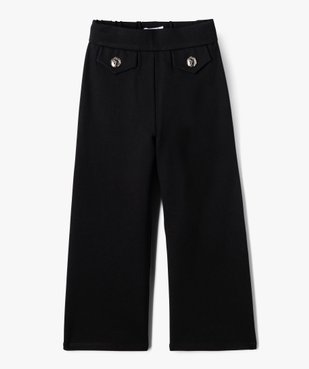 Pantalon en maille coupe large fille vue1 - GEMO (ENFANT) - GEMO