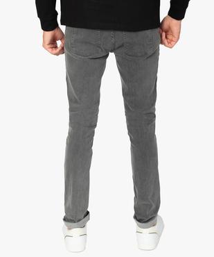 Jean homme coupe slim avec surpiqûres sur les cuisses vue3 - GEMO (HOMME) - GEMO