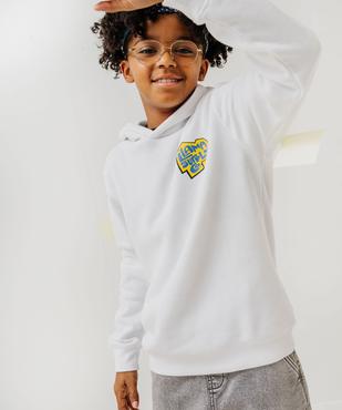 Sweat à capuche avec large motif dos garçon - Fortnite vue5 - FORTNITE - GEMO