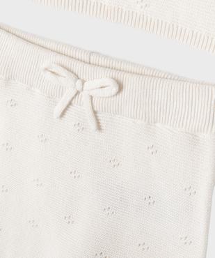 Ensemble 2 pièces en maille bébé fille brassière et pantalon - LuluCastagnette vue3 - LULU CASTAGNETTE G4G D - GEMO
