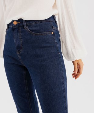 Jean Regular taille haute en denim stretch femme - Longueur L30 vue3 - GEMO(FEMME PAP) - GEMO