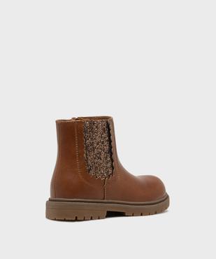 Boots Chelsea à paillettes et zip fille vue4 - LOVELY WINGS - GEMO
