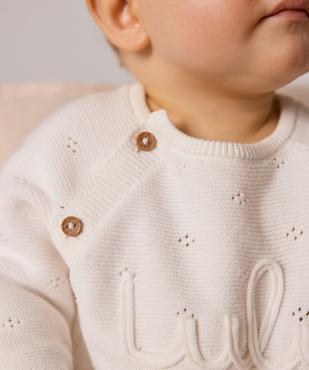 Ensemble 2 pièces en maille bébé fille brassière et pantalon - LuluCastagnette vue6 - LULU CASTAGNETTE GEMO FOR GOOD - GEMO