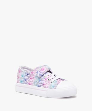 Baskets fille en toile à lacets élastiques - Les Supaires vue2 - GEMO 4G FILLE - GEMO