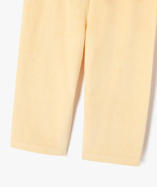 Pyjama en velours 2 pièces à motif lapin bébé vue3 - GEMO 4G BEBE - GEMO