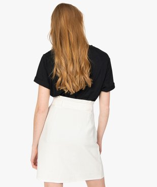 Tee-shirt femme ample à motif brillant vue3 - GEMO(FEMME PAP) - GEMO