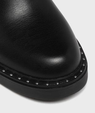 Boots zippées à clous et à petit talon femme vue6 - 5 MILES - GEMO